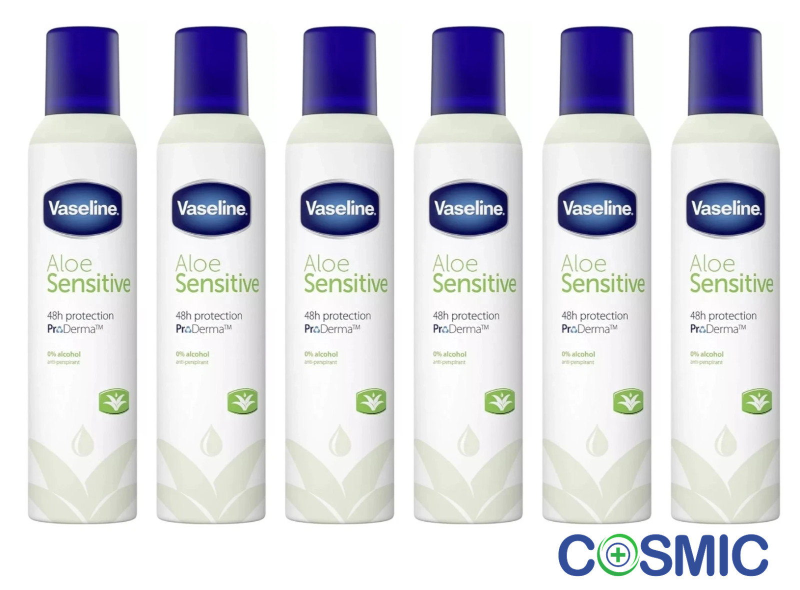 Vaseline 6Pk Proderma Aloe Fresh Anti-Perspirant Deodorant For Women 250Ml - Image 12