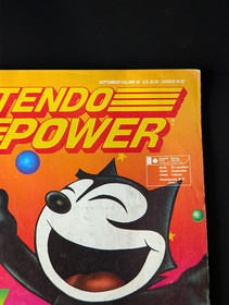 Nintendo Power Magazine Vol. 40 Felix The Cat NES Vintage Issue 1992 W/ Poster