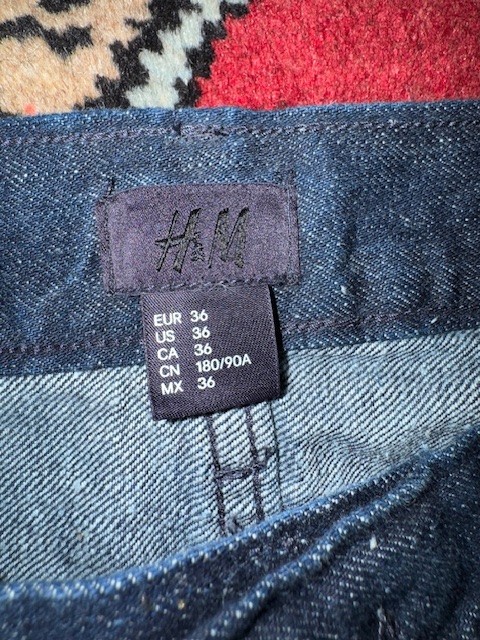 H&M cropped skater style jeans Men 34 (see actual measurements) thumbnail 4