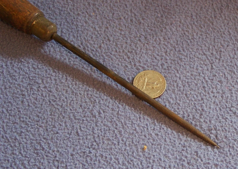 Punzón de costura grande cuero trabajadores lienzo tapicería sillines punzón herramienta de cuero Foto 4 de 4