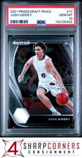 2021 PANINI PRIZM DRAFT PICKS #17 JOSH GIDDEY RC PSA 10