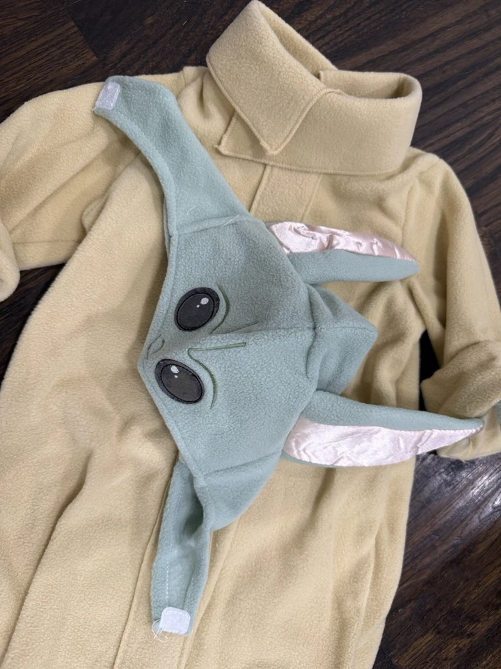 Fantasia Mandaloriana Star Wars GROGU Criança 3T - 4T Baby Yoda Vestido de Halloween - Imagem 2 de 2