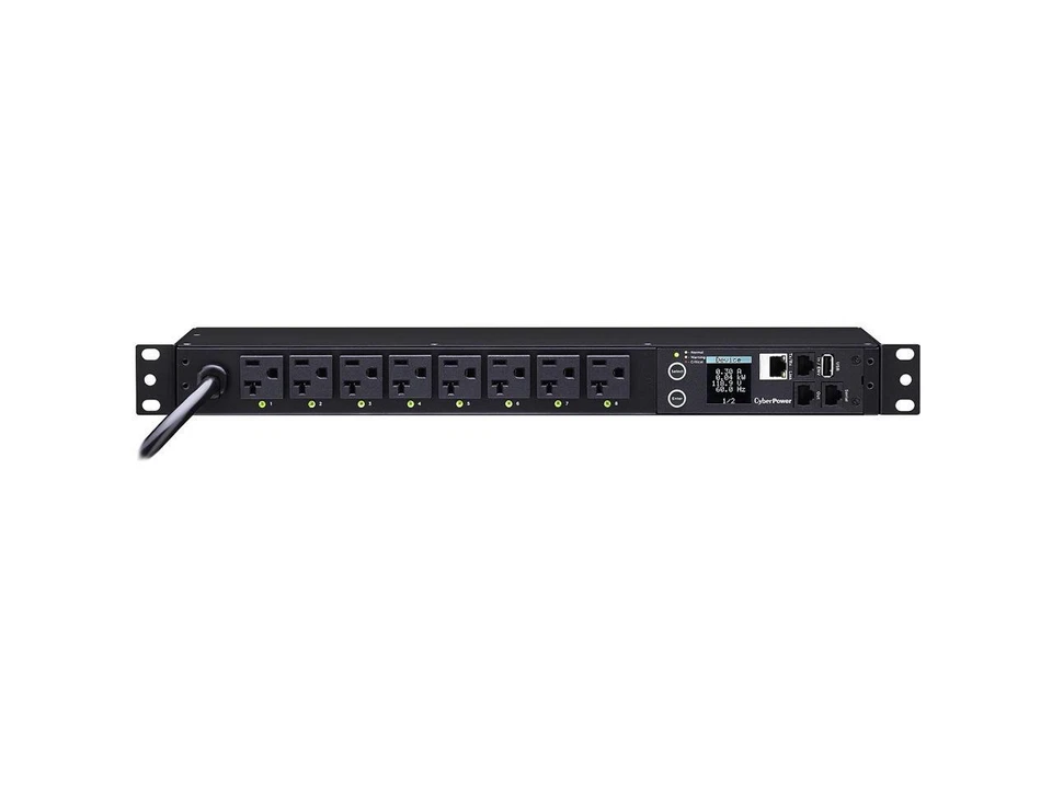CYBERPOWER PDU41002 Switched PDU 20A 1u 8 Out 120V - Image 3 of 4
