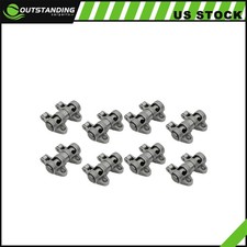 1.6 Ratio 38 Shaft Mount Roller Rocker Arms For Chevy Sbc 350 Stainless Steel