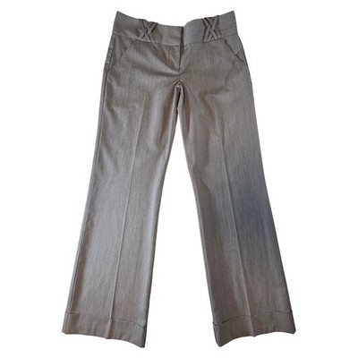 Maurices Pants Womens 5/6 Y2K Brown Mid Rise Wide Leg Trouser Career Stretch