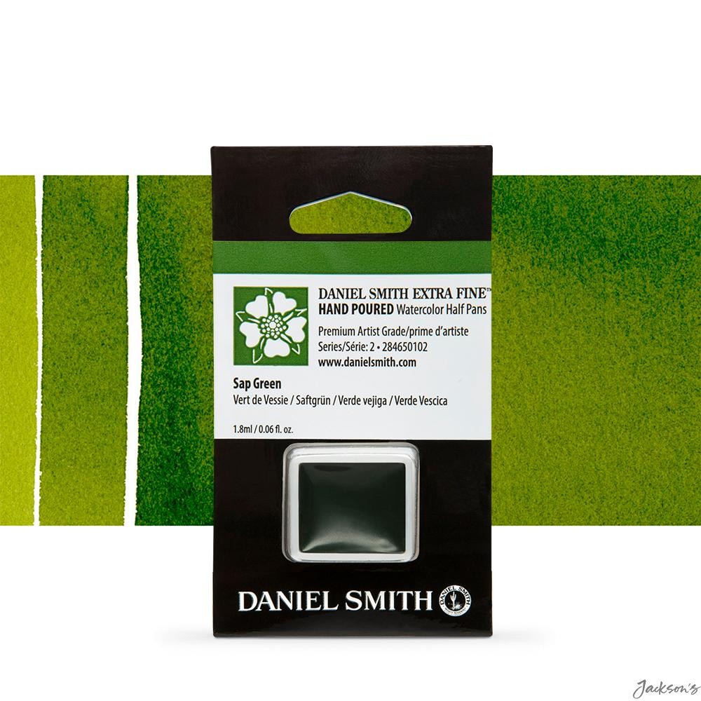 Daniel Smith Watercolour Paint Half Pan Sap Green Series 2 For Artists