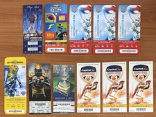 LOT of 11 - 2012 to 2020 NCAA COLLEGE FOOTBALL BOWL GAME FULL UNUSED TICKETS