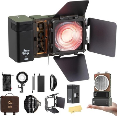 Zhiyun Molus X100 RGB Pro Pocket LED-Videoleuchte COB Vollfarbe 2500K-10000K App