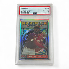 1993 Finest Willie Greene Refractor #148 Graded NM-MT PSA 8