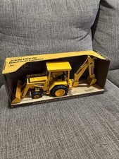 Vintage Ertl John Deere Backhoe Loader Tractor Construction Diecast W/Box #589