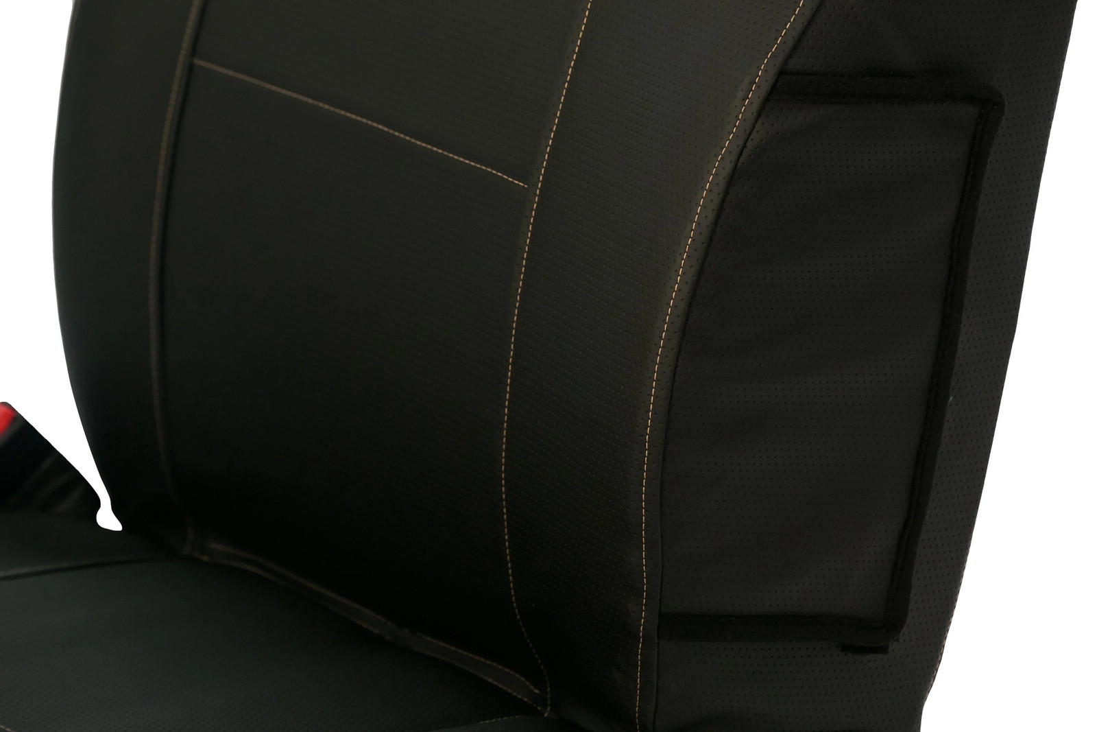 Saddleman 778584-01 Leatherette 2nd Row Black Custom Seat Covers