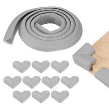 6.5 ft x 2.76 Inch Edge Corner Protector with 10 Corners, Grey