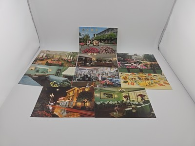 c1980s Lot Of 8 Unused Postcards Nanlin Hotel, Suzhou Japan Night Interior
