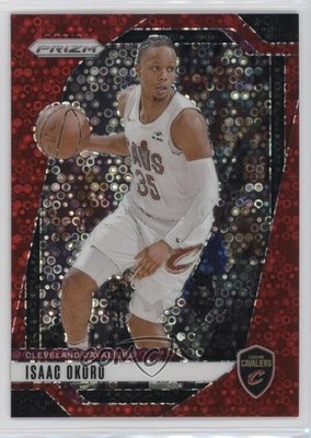 2024-25 Panini Prizm Fast Break Red Prizm 24/100 Isaac Okoro #163 11nu