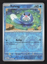 Carta Pokemon Poliwag 060/165 Reverse Holo Scarlatto e Viola 151