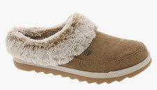 Skechers BOBS Womens Slippers Cozy Chill Brown Faux Fur Memory Foam Size 11 New