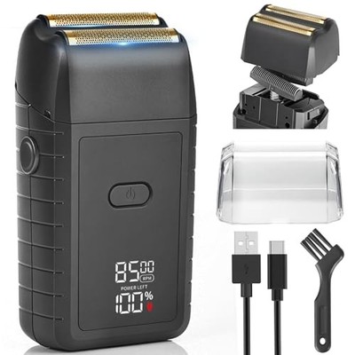 Foil Shaver for Men, Electric Razor with 2-Speed Settings, High-Speed 