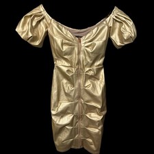 Zoe Mini Dress in Gold by NOOKIE from Revolve Size XS NWT