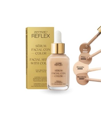 Zermat REFLEX Facial Serum with Color Collagen 1.20oz Almendra