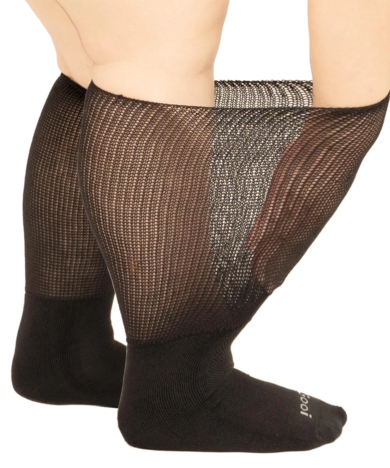 Extra Wide Socks for Swollen Feet - Soft Stretch Non-Binding Fit for All Sizes