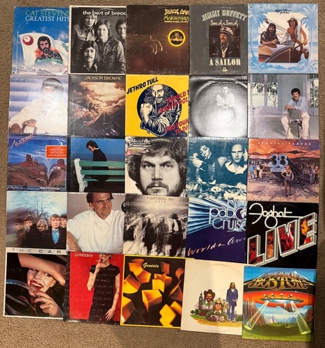 HUGE Vintage 60s 70s 80's 25 LP Record Album Vinyl Classic Rock Pop See Pics #A - Image 1