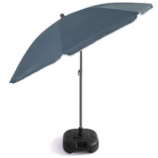 2.4M Rib UV Parasol Sun Shade Umbrella with Tilt & Carry Bag Garden Parasol