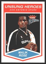 Malik Rose #166 2003-04 Fleer Platinum San Antonio Spurs