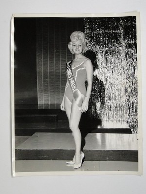Miss TV Times Schönheitswettbewerb Finalist Dawn Badeanzug ca. 1960er Vintage Pressefoto