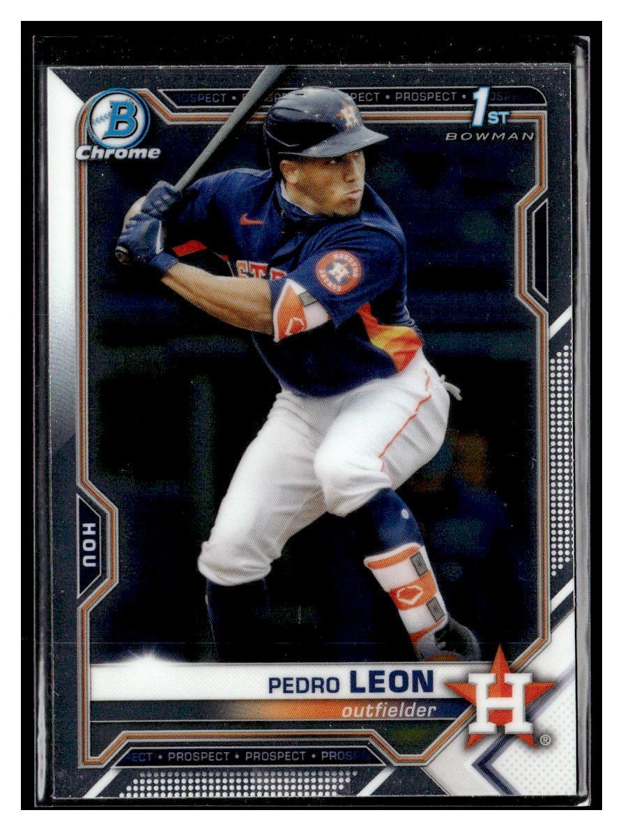 2021 Bowman Chrome #BCP-189 Pedro Leon Prospects 1st Houston Astros