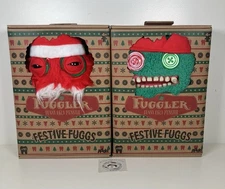 Fuggler Funny Ugly Monster 2024 Festive Fuggs Santa Elf 2 Pcs Set New