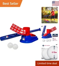 Youth Baseball Pitching Machine - Collapsible Bat & 3 Balls, Ideal for Beginners
