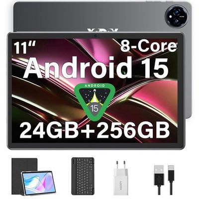 2025XGODY Tab Q17 WiFi Android 15 Tablet 11'' 24GB+256GB 5GWiFi 8000mAh T606 13MP