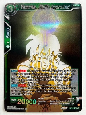 Yamcha, Skills Improved BT18-072 Dawn of the Z-Legends NM Dragon Ball Fast Ship