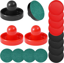 Air Hockey Pushers and Air Hockey Pucks, Indoor Games Goal Handles Paddles Repla
