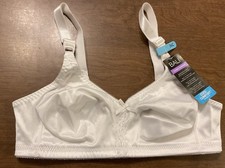 Bali Comfort-U Design Double Support Wirefree Bra 3820 White Size 36C NWT