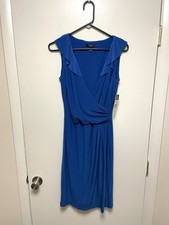Chaps Blue Dress NWT Women’s Size Medium Stretchy