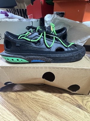 Size 12.5 - Nike Off-White x Blazer Low Black and green