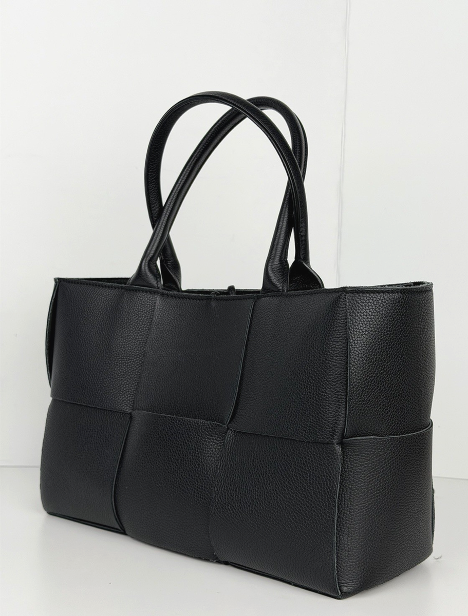 Bottega Veneta Arco Tote Small Bag Intrecciato Leather Black C1 | eBay