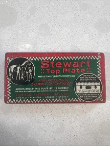 Vintage Antique Equine Grooming Equipment Clipper Plate In Tin Box Empty