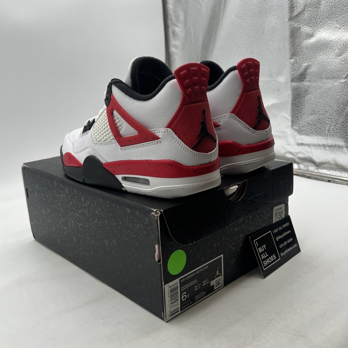 Size 6 - Jordan 4 Retro Mid Red Cement for sale online | eBay