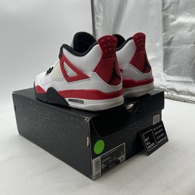 Size 6 - Jordan 4 Retro Mid Red Cement for sale online | eBay