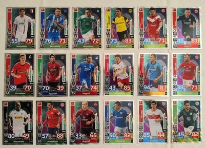 Match Attax Extra 18/19 Alle 18 Nationalspieler Set komplett Full 2018/2019