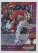 2020 Panini Prizm Draft Picks Red & Purple Hyper Bryce Bonnin #PDP84 Auto 05hk