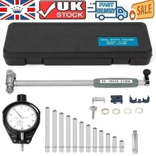 Indicator Dial Bore Gauge Cylinder Measuring Micrometer Kit 50-160mm 0.01mm NEW