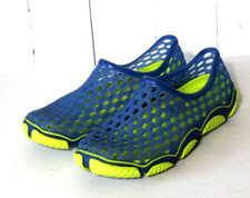 Kids Summer Beach Water Shoes-Youth Sports Shoe Size 2-3 Green Blue