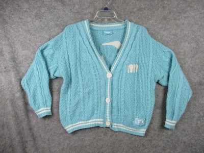 Taylor Swift 1989 Sweater Womens Medium Large Blue Cardigan Birds