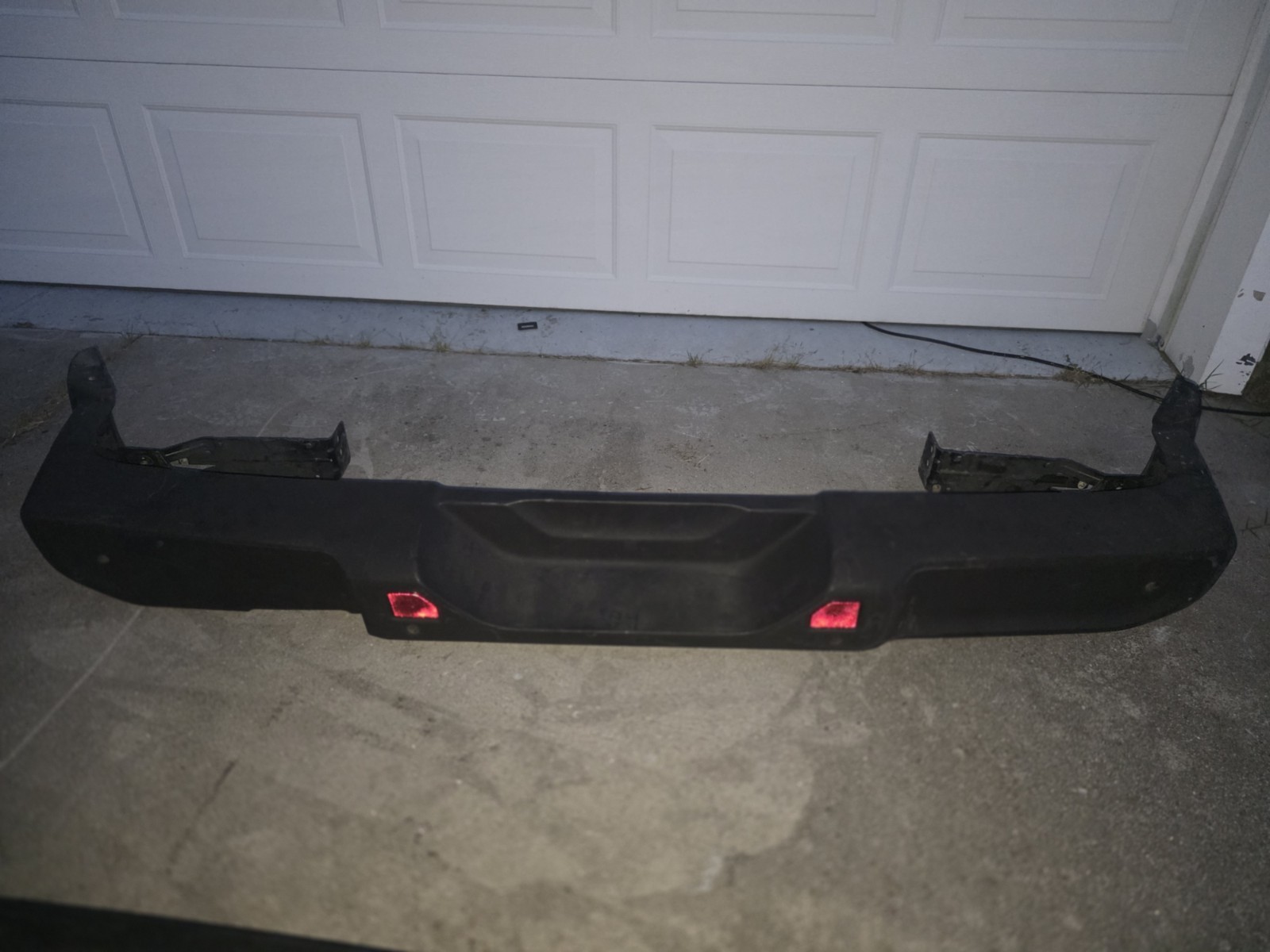 OEM 2018 Jeep Wrangler JL Rear Bumper  With Sensor Holes Factory Black Plastic