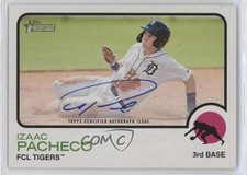 2022 Topps Heritage Minor League Edition Real One Izaac Pacheco #ROA-IP Auto 1v3