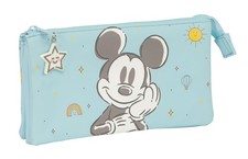 Safta Mickey Mouse Baby   Triple Pencil Case, Children's Pencil Case, Ideal for