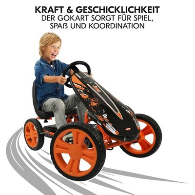 hauck Go-Kart Speedster für Kinder ab 4 Jahren, Trettauto mit Handbremse